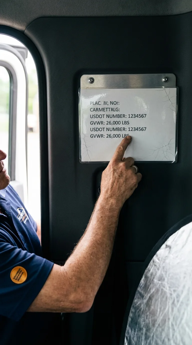 USDOT licensing placard verification in Suquamish